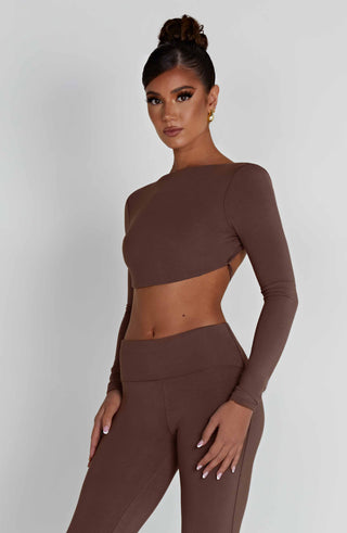Sahra Top - Chocolate - glavon