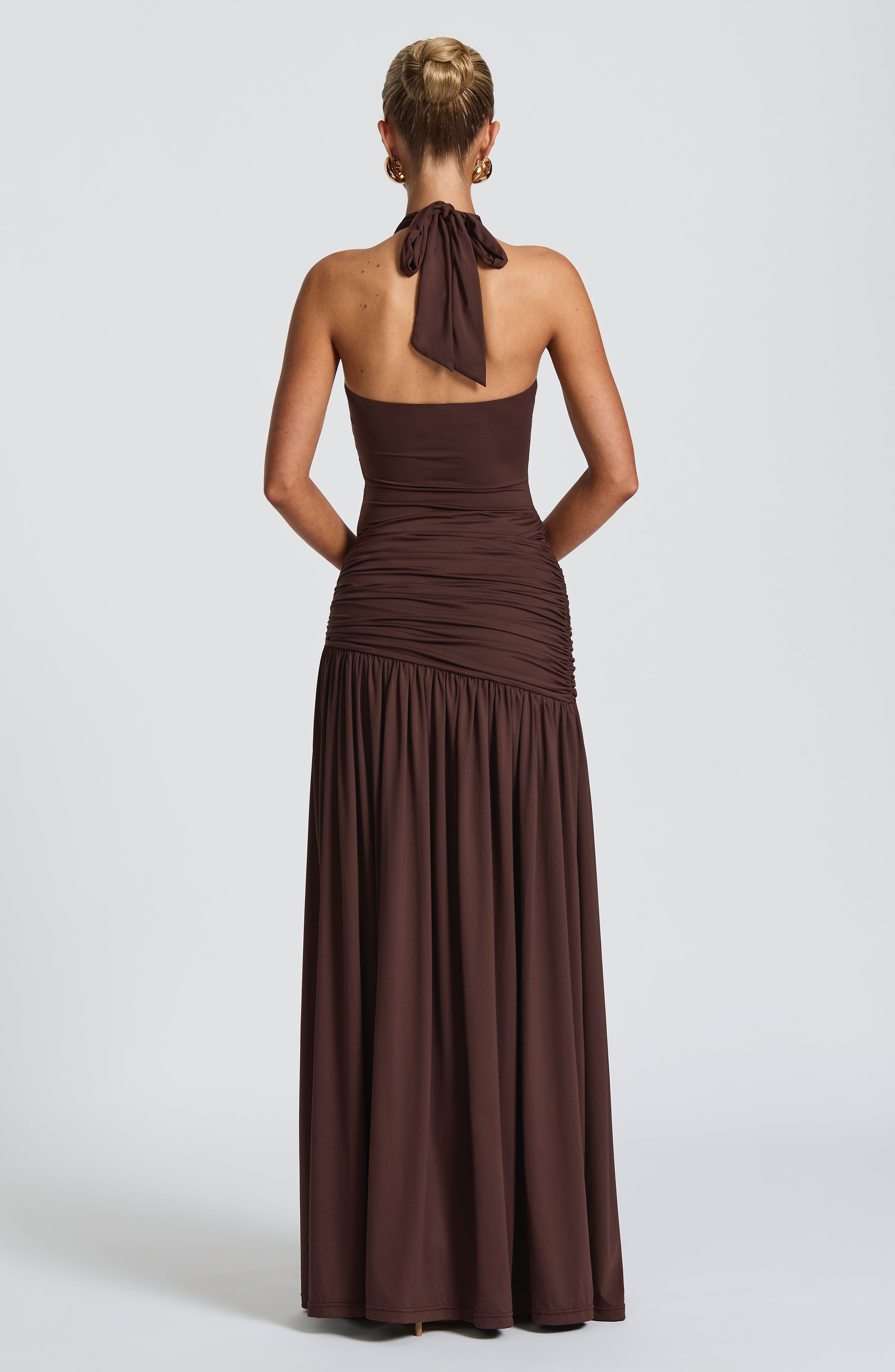 Saira Maxi Skirt - Plum Brown - Napalia