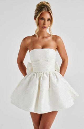 Salome Mini Dress - Ivory - glavon