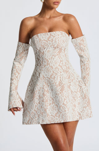 Salone Mini Dress - Ivory - glavon