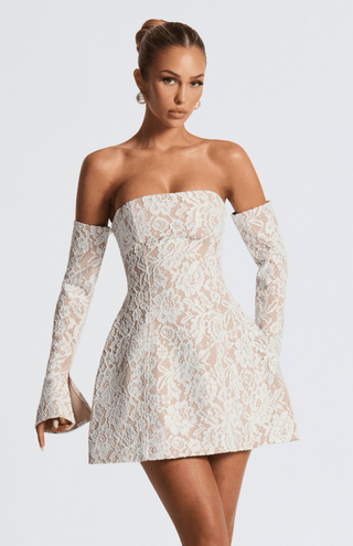 Salone Mini Dress - Ivory - glavon