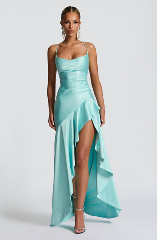 Samira Maxi Dress - Aqua - glavon