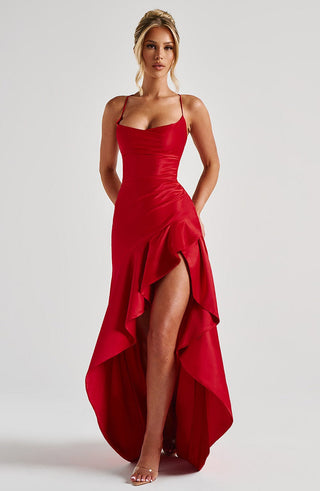 Samira Maxi Dress - Red - glavon