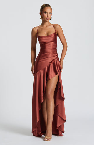 Samira Maxi Dress - Rust - glavon
