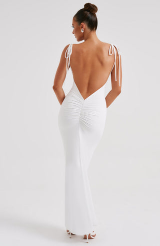 Sanya Maxi Dress - White - glavon