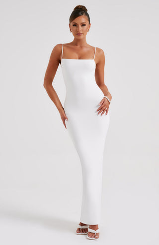 Sanya Maxi Dress - White - glavon
