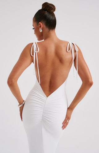 Sanya Maxi Dress - White - glavon