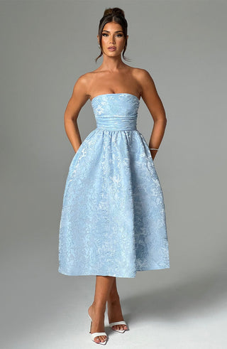Saoirse Midi Dress - Blue - glavon