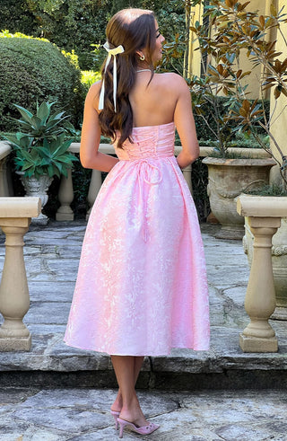Saoirse Midi Dress - Blush - glavon