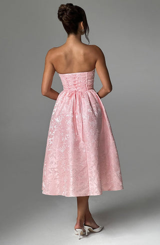 Saoirse Midi Dress - Blush - glavon