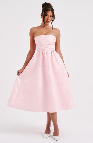 Saoirse Midi Dress - Blush - glavon