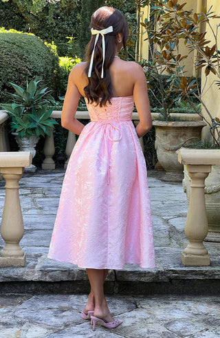Saoirse Midi Dress - Blush - glavon