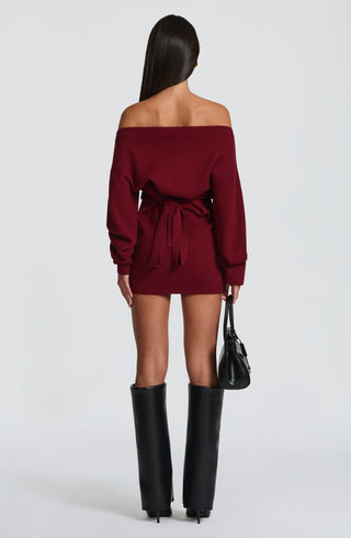 Sawyer Mini Dress - Burgundy - glavon