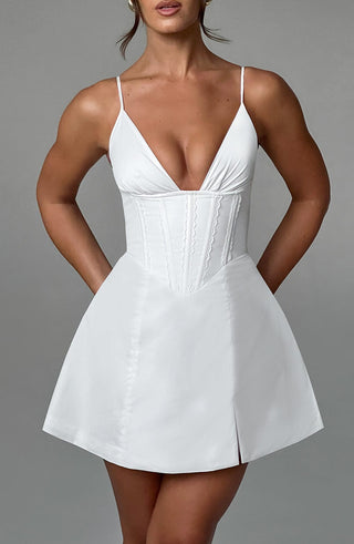 Sela Mini Dress - Ivory - glavon