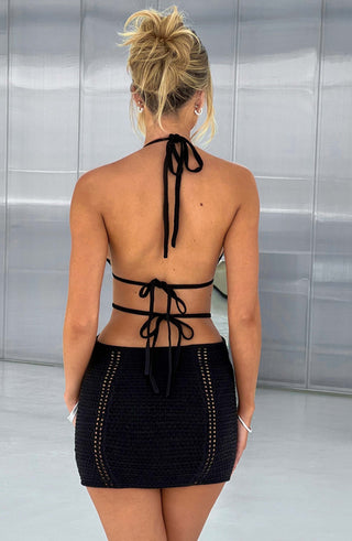 Selena Mini Dress - Black - glavon