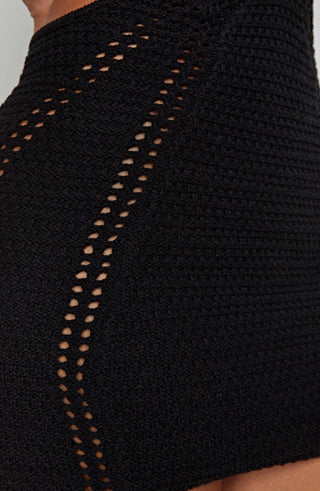 Selena Mini Dress - Black - glavon