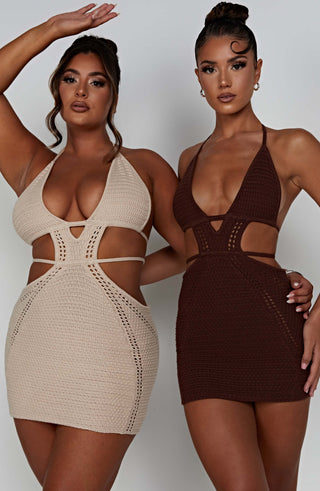 Selena Mini Dress - Cream - glavon