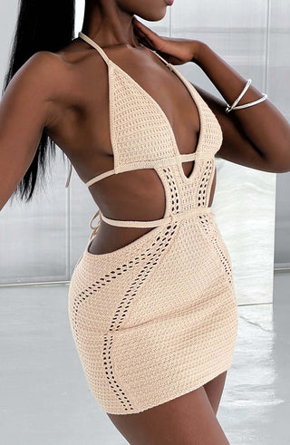 Selena Mini Dress - Cream - glavon