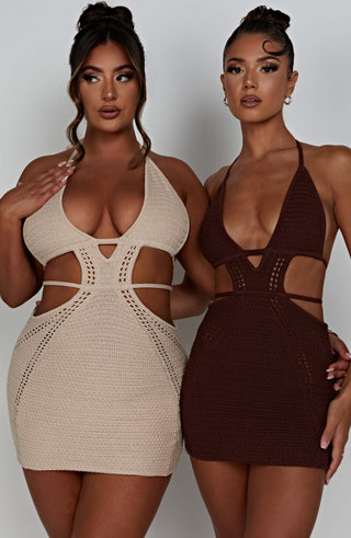 Selena Mini Dress - Cream - glavon