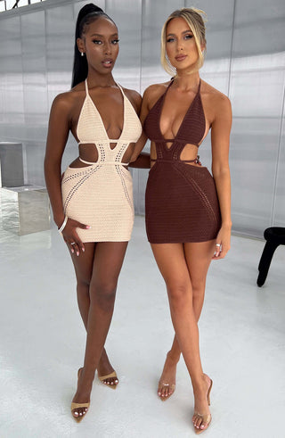 Selena Mini Dress - Cream - glavon