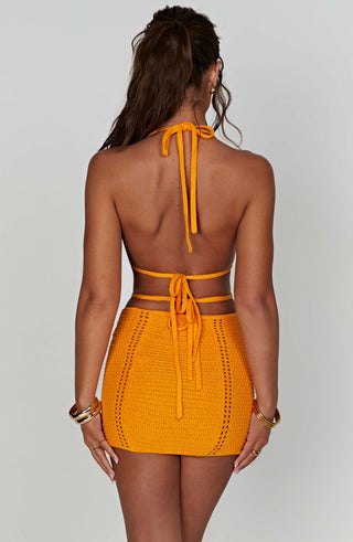 Selena Mini Dress - Tangerine - glavon
