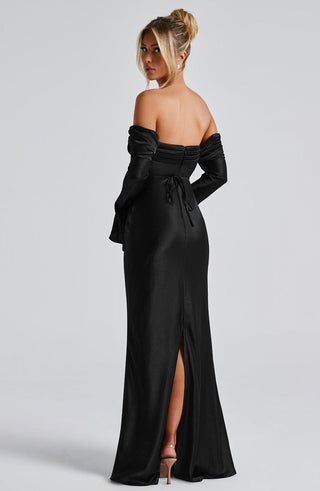 Selene Maxi Dress - Black - glavon