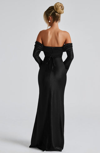 Selene Maxi Dress - Black - glavon