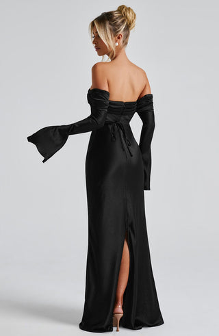 Selene Maxi Dress - Black - glavon