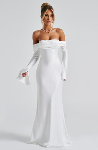 Selene Maxi Dress - Ivory - glavon