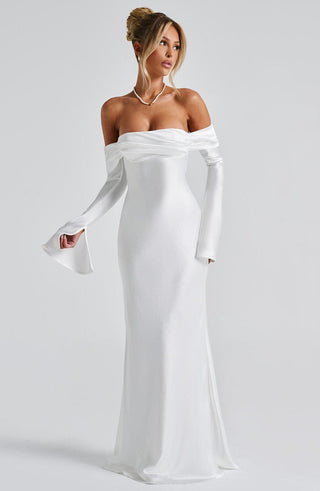 Selene Maxi Dress - Ivory - glavon