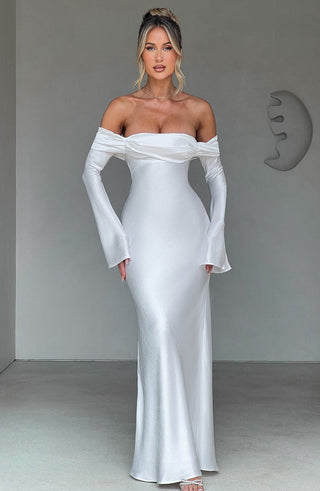Selene Maxi Dress - Ivory - glavon