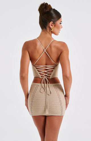 Selma Top - Beige - glavon