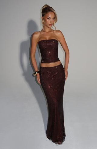 Serena Top - Plum Brown - glavon