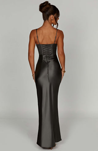 Shae Maxi Dress - Charcoal - glavon