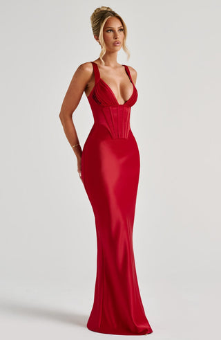Shae Maxi Dress - Red - glavon