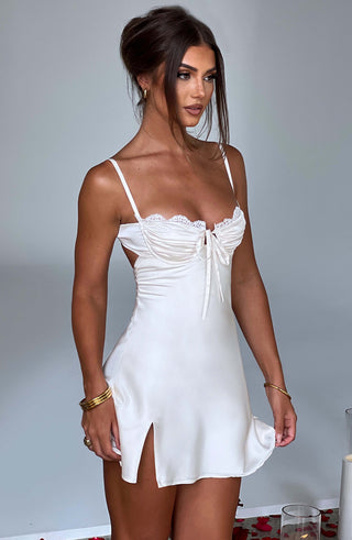 Sherise Mini Dress - Ivory - glavon