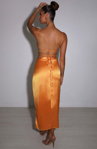 Sienna Maxi Skirt - Tangerine - glavon