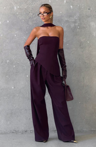 Sloan Top - Plum - glavon
