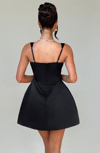 Sofie Mini Dress - Black - glavon