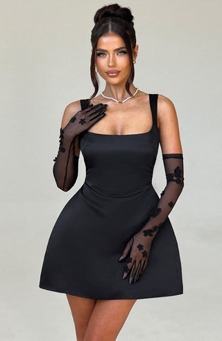 Sofie Mini Dress - Black - glavon