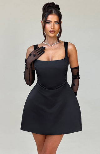 Sofie Mini Dress - Black - glavon
