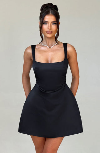 Sofie Mini Dress - Black - glavon