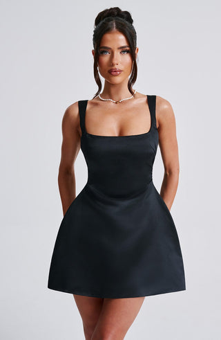 Sofie Mini Dress - Black - glavon