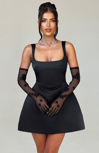 Sofie Mini Dress - Black - glavon