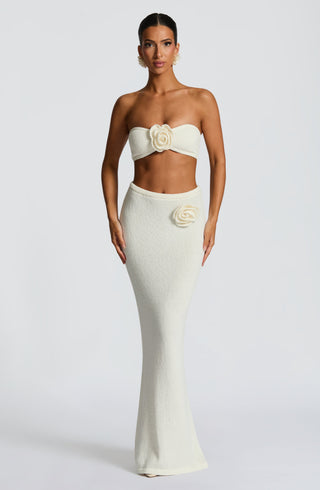 Sola Maxi Skirt - Ivory - glavon