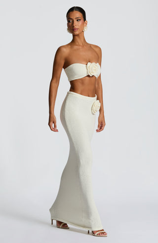Sola Maxi Skirt - Ivory - glavon