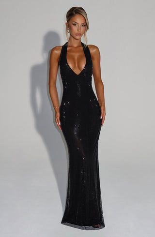 Starla Maxi Dress - Black - glavon