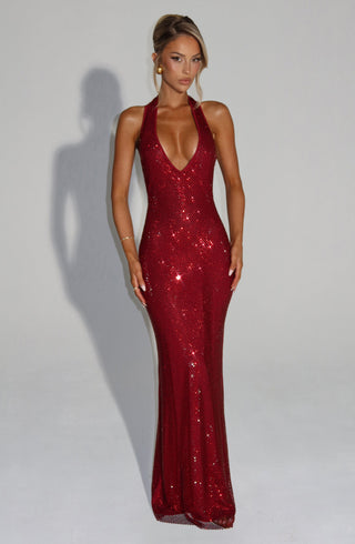 Starla Maxi Dress - Wine - glavon