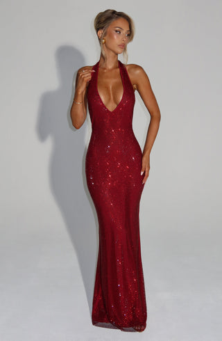 Starla Maxi Dress - Wine - glavon