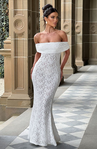 Stephanie Maxi Dress - Ivory - glavon